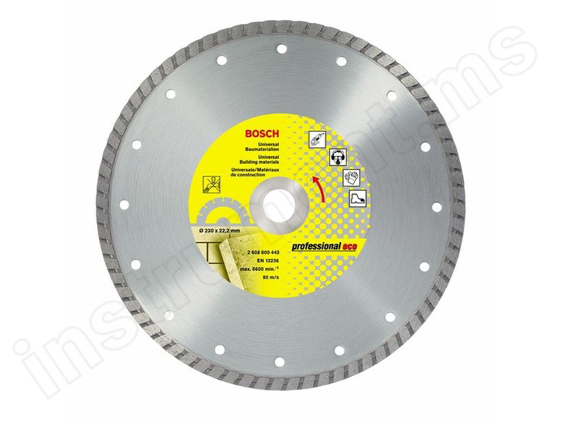 Алмазный диск Standard for Universal Bosch d=230х10х22,2мм - фото 1